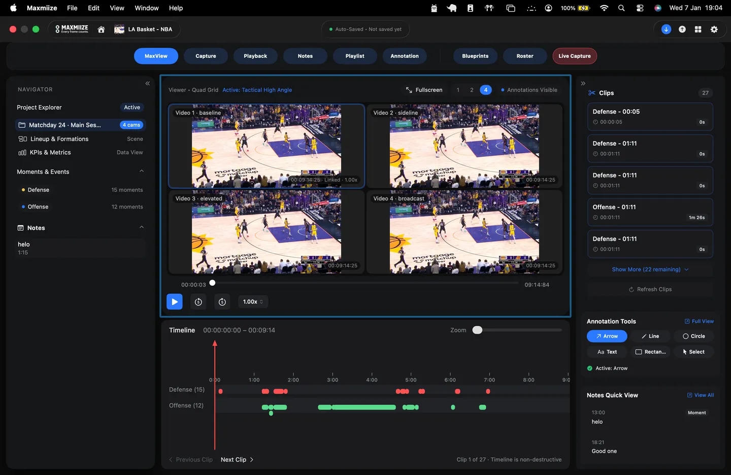 Multi-Angle Video Playback